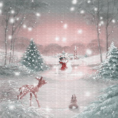 kikkapink background christmas winter animated - 免费动画 GIF