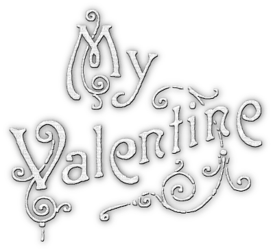 soave deco text valentine vintage white - бесплатно png