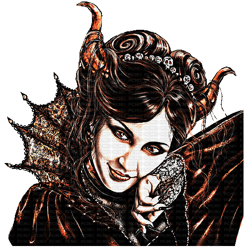 gothic woman - Бесплатный анимированный гифка