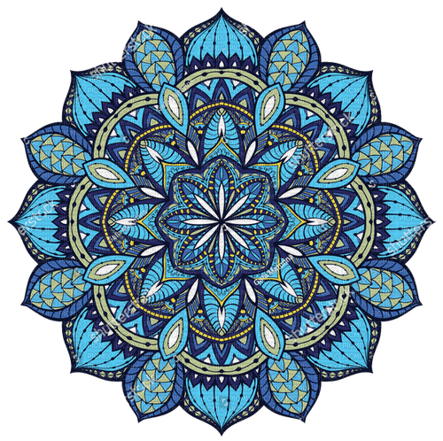 Blue Mandala - kostenlos png
