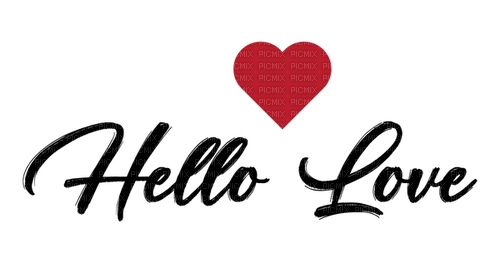 hello Love / words - 免费PNG