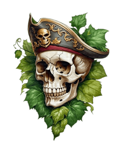 skull pirate - png ฟรี
