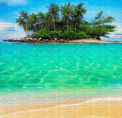 Rena Insel Meer Strand Hintergrund animiert - Free animated GIF
