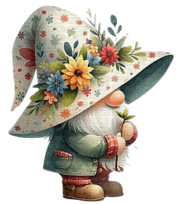 Duende con flor - 無料png
