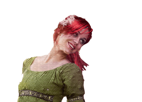 dolceluna woman pink redhead fantasy - gratis png
