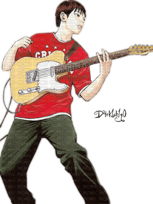 anime-guitare - Free PNG
