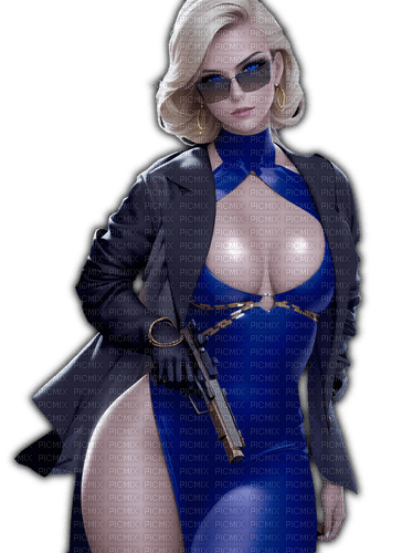 Nina Williams by Tekken 8 ~ Transparent Black - png grátis