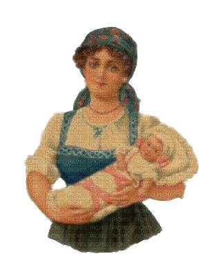 Mutter, Baby, Vintage - Ingyenes animált GIF