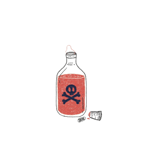 Bottle Danger - Безплатен анимиран GIF