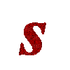Kaz_Creations Alphabets Colours Red Letter S - Bezmaksas animēts GIF