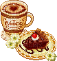 cake and cocoa - Gratis animeret GIF