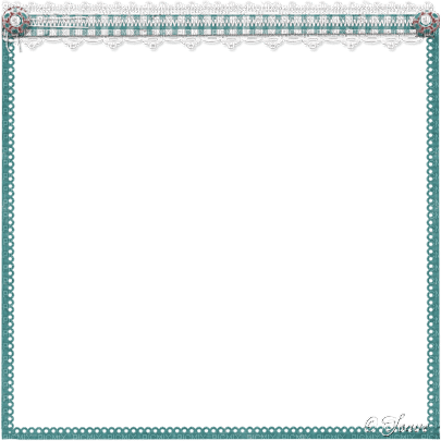 soave frame vintage lace teal - δωρεάν png