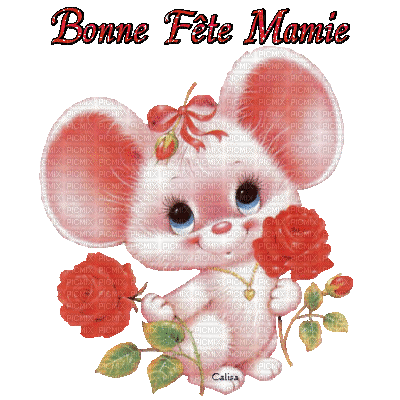 Bonne fête mamie - Δωρεάν κινούμενο GIF