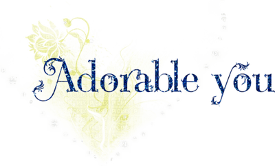 Kaz_Creations Deco Text Adorable You - 免费PNG