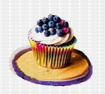 cupcake frutti di bosco - ilmainen png