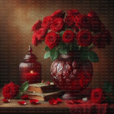 Red Roses, Tudor Feel - Free PNG