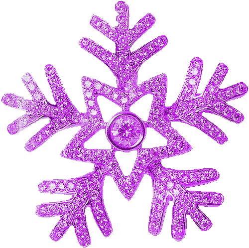 Snowflake.Purple.Animated - KittyKatLuv65 - GIF animé gratuit