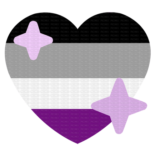 Ace Pride emoji heart - png gratis