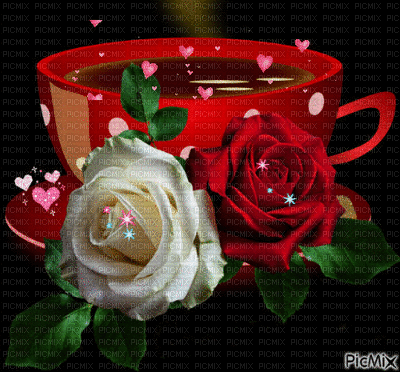 Cafe rosas - Gratis geanimeerde GIF