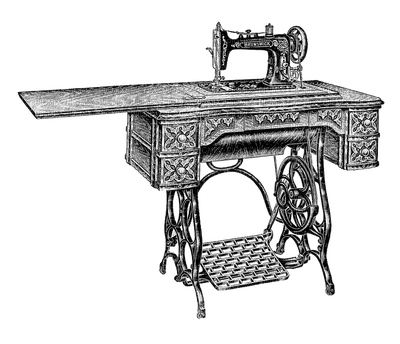 vintage sewing machine bp - безплатен png