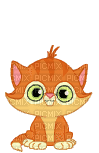 gato beso - Безплатен анимиран GIF