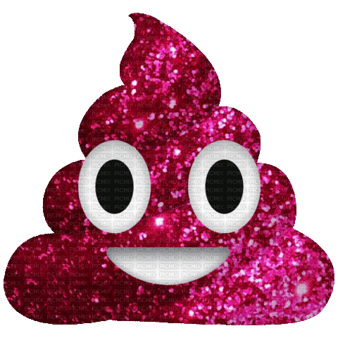 glitter poop - GIF animasi gratis