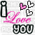 I love you - Gratis animerad GIF
