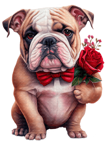 st.Valentine dog by nataliplus - бесплатно png