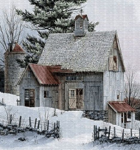 Rena Winter Kirche Schnee Hintergrund - PNG gratuit