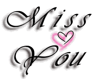Kaz_Creations Deco Text Miss You - Free animated GIF