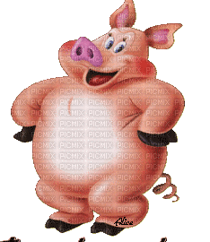 cochon porcelet pig gif - Бесплатный анимированный гифка