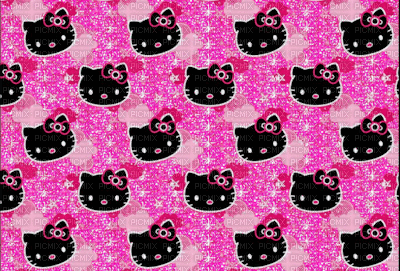 hello kitty background - GIF animé gratuit