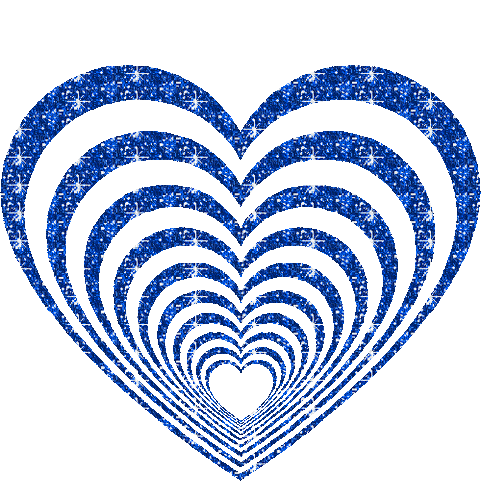 blue heart - GIF animado grátis