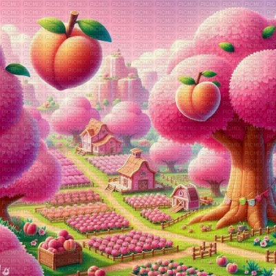 Peach Acres - Free PNG