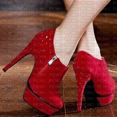 Chaussures rouge a talon - ingyenes png