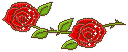 red roses deco - Gratis animeret GIF