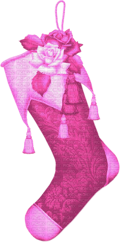 Stocking.Roses.Pink - zadarmo png