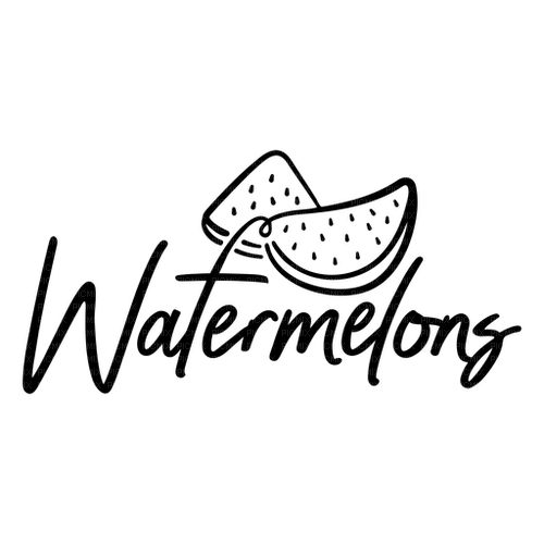 Watermelon Text - Bogusia - Free PNG