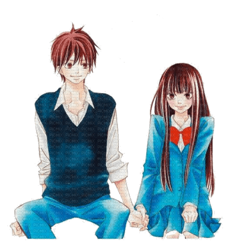 Sawako and kazehaya ❤️ elizamio - ingyenes png