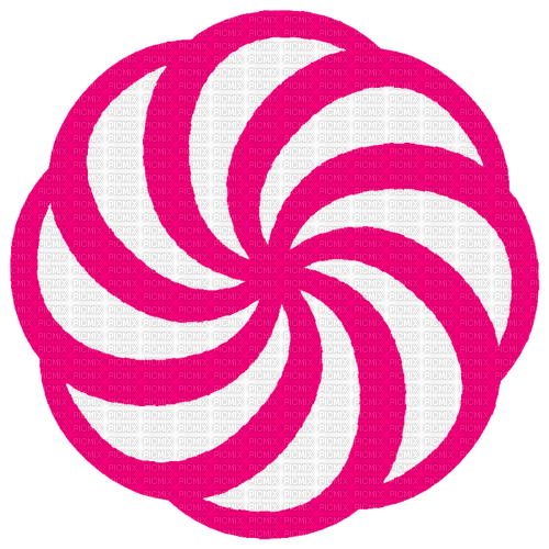 pink white spiral mandala - PNG gratuit