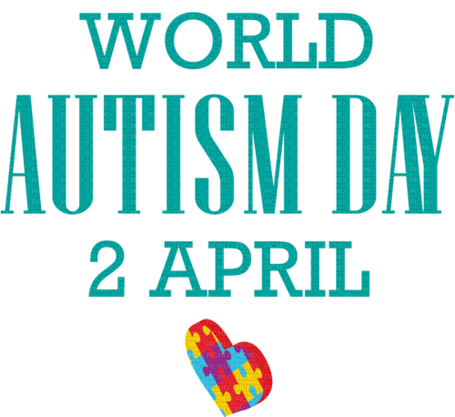 Kaz_Creations Text-World-Autism-Day-2-April - nemokama png