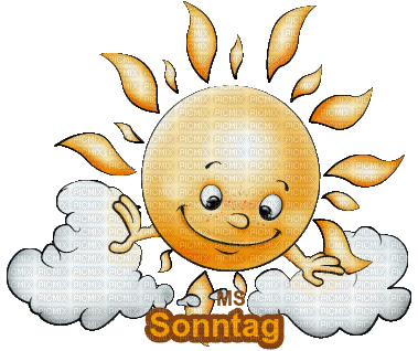 sonntag, sonne , wolke - Free animated GIF - PicMix