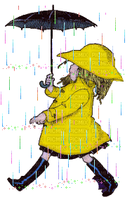 child in rain bp - Gratis geanimeerde GIF