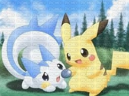 bébé pikachu et bébé pachirisu - nemokama png
