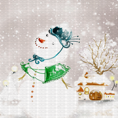Winter Snow Background - Ingyenes animált GIF