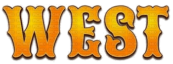 West.text.orange.western.Victoriabea - Free PNG