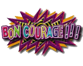 bon courage - Bezmaksas animēts GIF