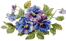 fle fleur bleu deco glitter gif image - GIF animé gratuit