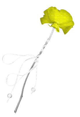Kaz_Creations Deco Flower Yellow - png gratis