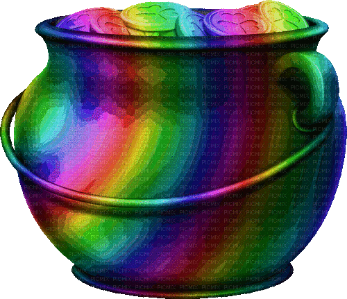 Pot.Gold.Rainbow.Animated - KittyKatLuv65 - Ücretsiz animasyonlu GIF